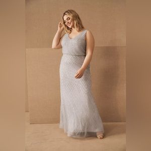 BHLDN x Anthropologie Blaise Sequin Blouson Gown